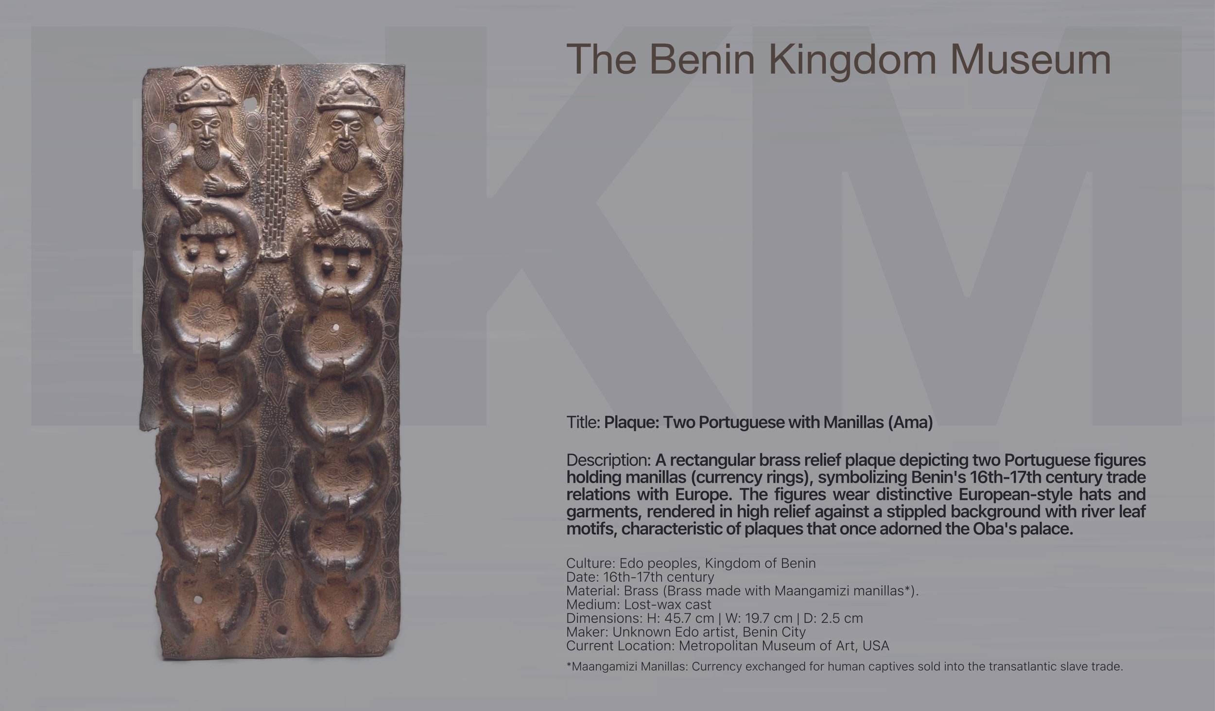 Plaque — The Benin Kingdom Museum